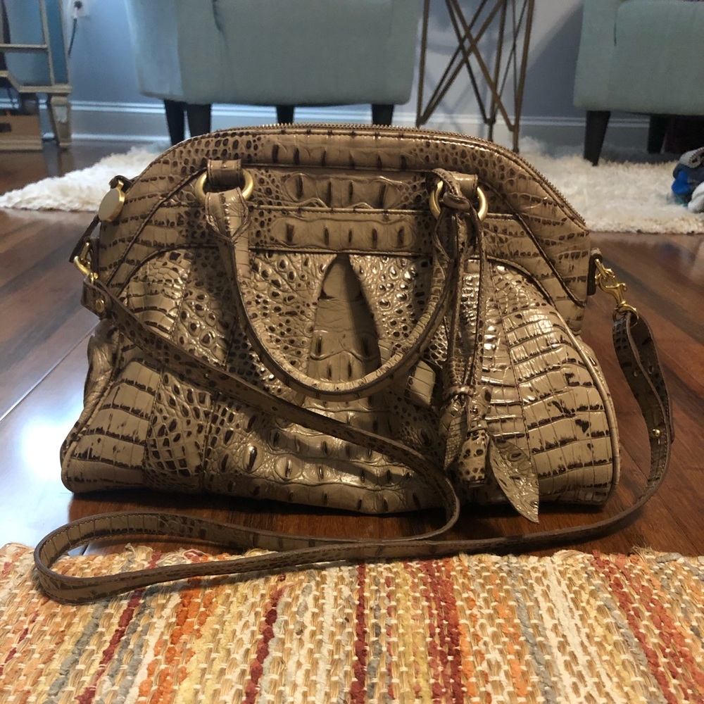 EUC- Brahmin purse- taupe color